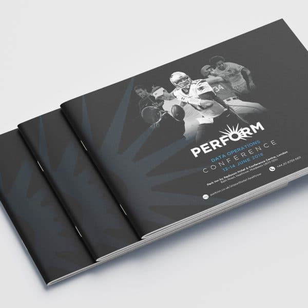 An image of the Perform Data Operations Conference Brochure cover