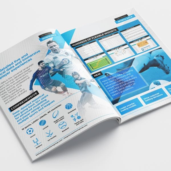 An image of the Perform Betting Brochure open