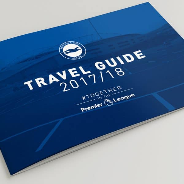The Brighton & Hove Albion Travel Guide 2017-18 brochure front cover