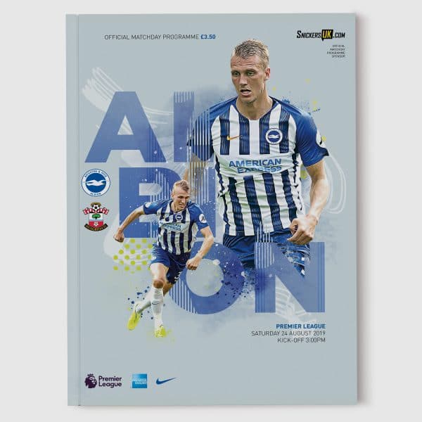 An image of the BHAFC programme front cover for Southampton FC